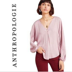 NWT Anthropologie Dolan Contessa Top Lilac Large